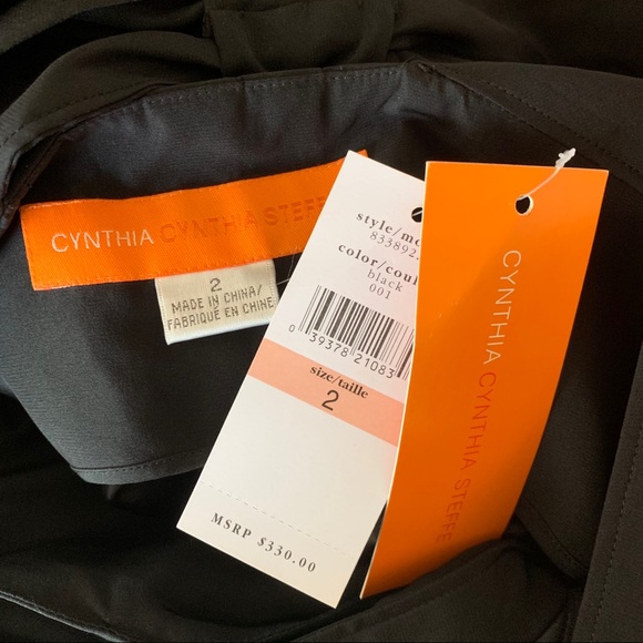 Cynthia Steffe Silk Halter Twist Little Black LBD - Picture 14 of 16